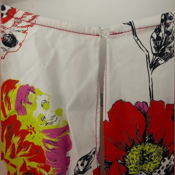 House of Perna Dress Size in Photos Tropical Bloom Print Tiered Design Hi Low - Picture 5 of 7